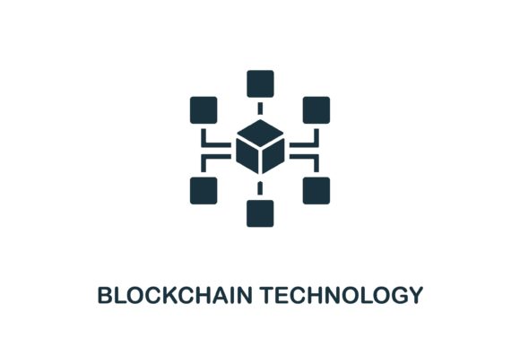 Blockchain Tech Icon: Simple Illustration for Modern Design