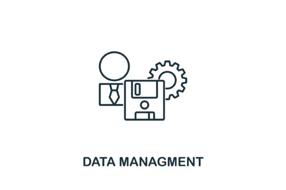 Data Management Icon from Industry 4.0: A Visual Tool for Modern Business Solutions