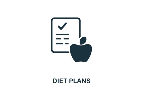 Diet Plans Icon: A Versatile Design Asset for Health and Wellness Projects
