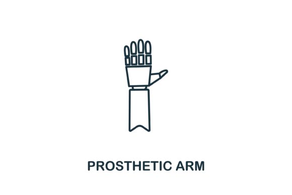 Prosthetic Arm Icon: A Versatile Design Resource