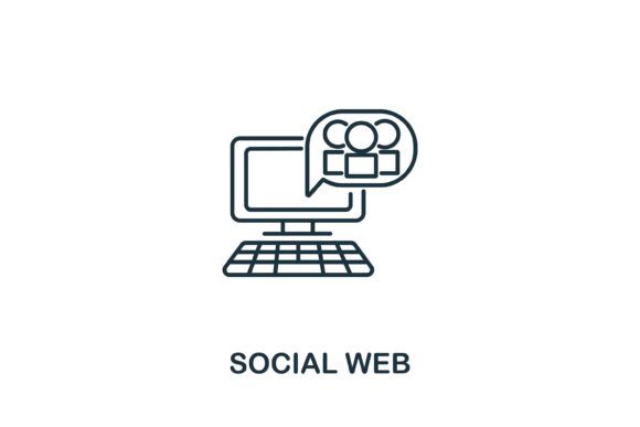 Social Web Icon from Industry 4: A Practical Design Resource for Modern Projects